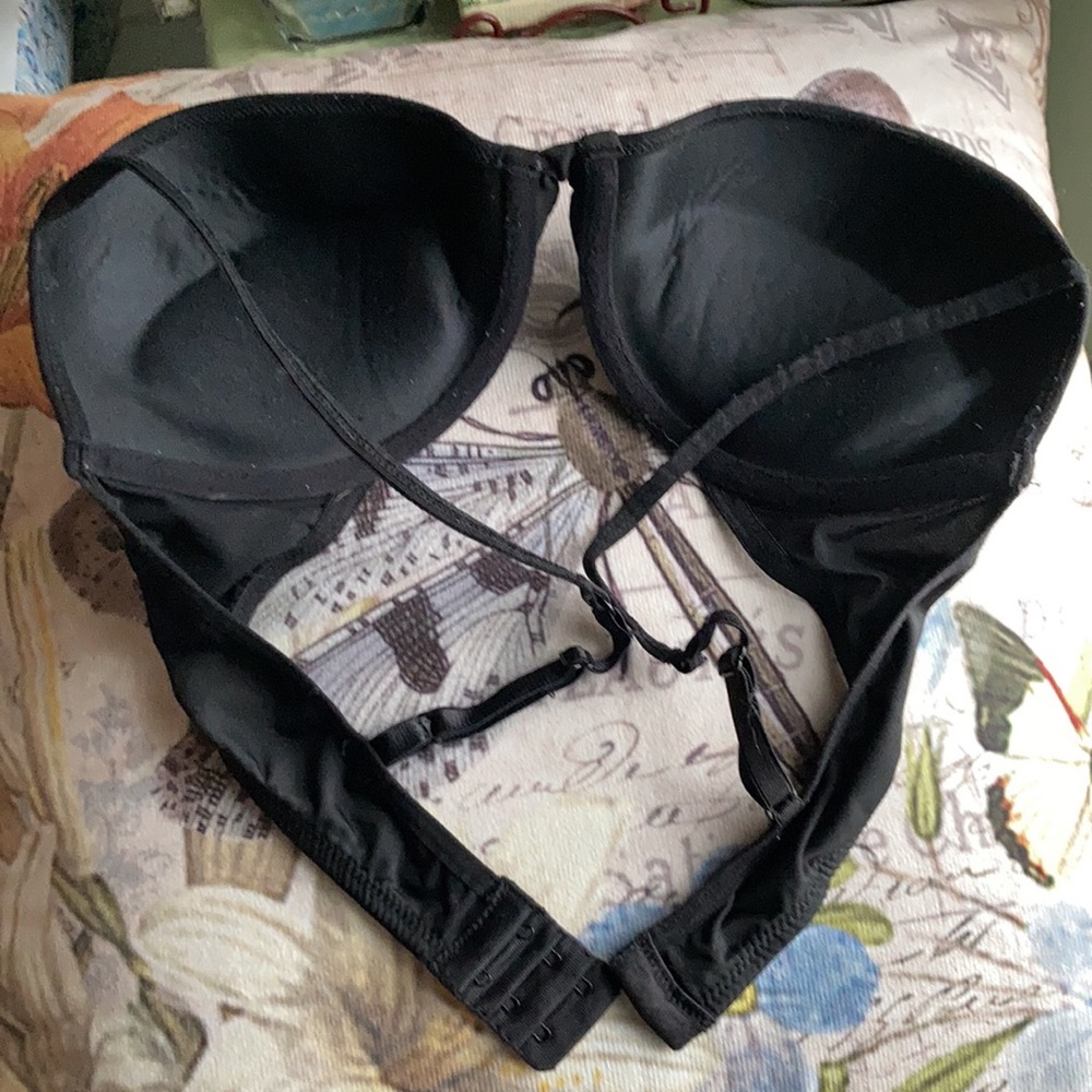 Black Sequin Push-Up Underwire Bra - image 2